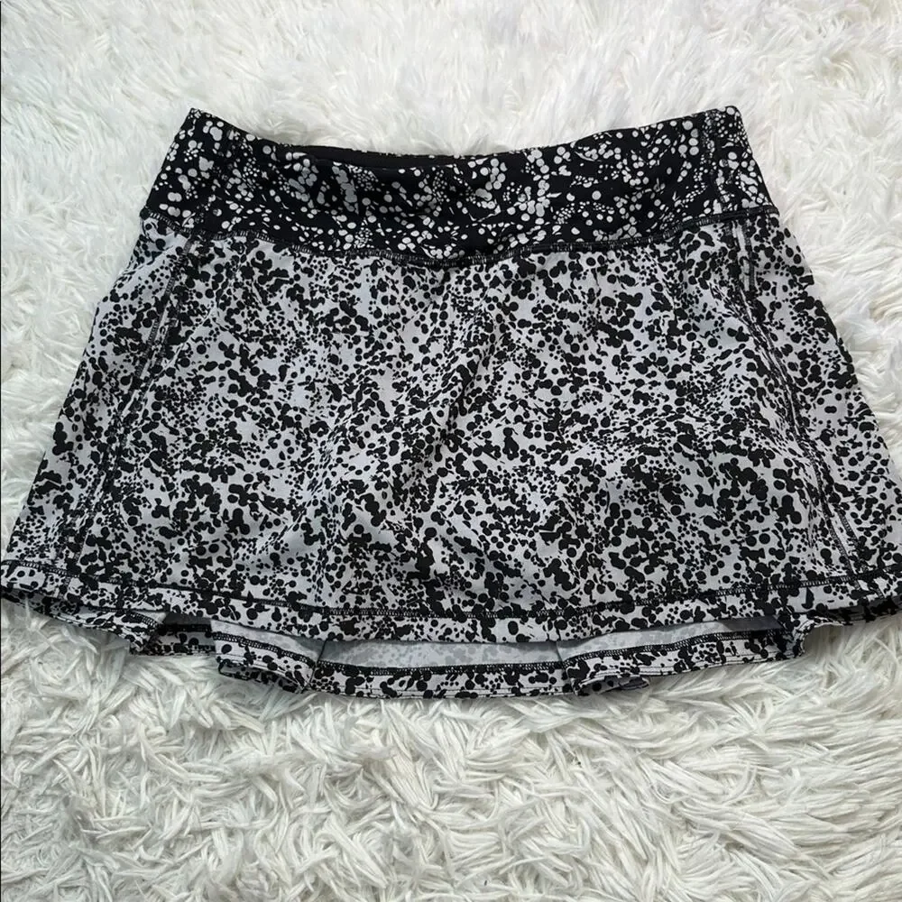 Lululemon Pace Rival Skirt (Regular) *No Panels Chirakasu Alpine White / Chirasu